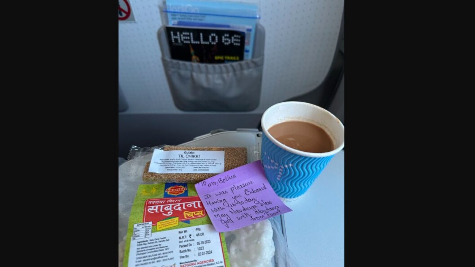 IPS officer fasting for Navratri gets sweet surprise on IndiGo flight