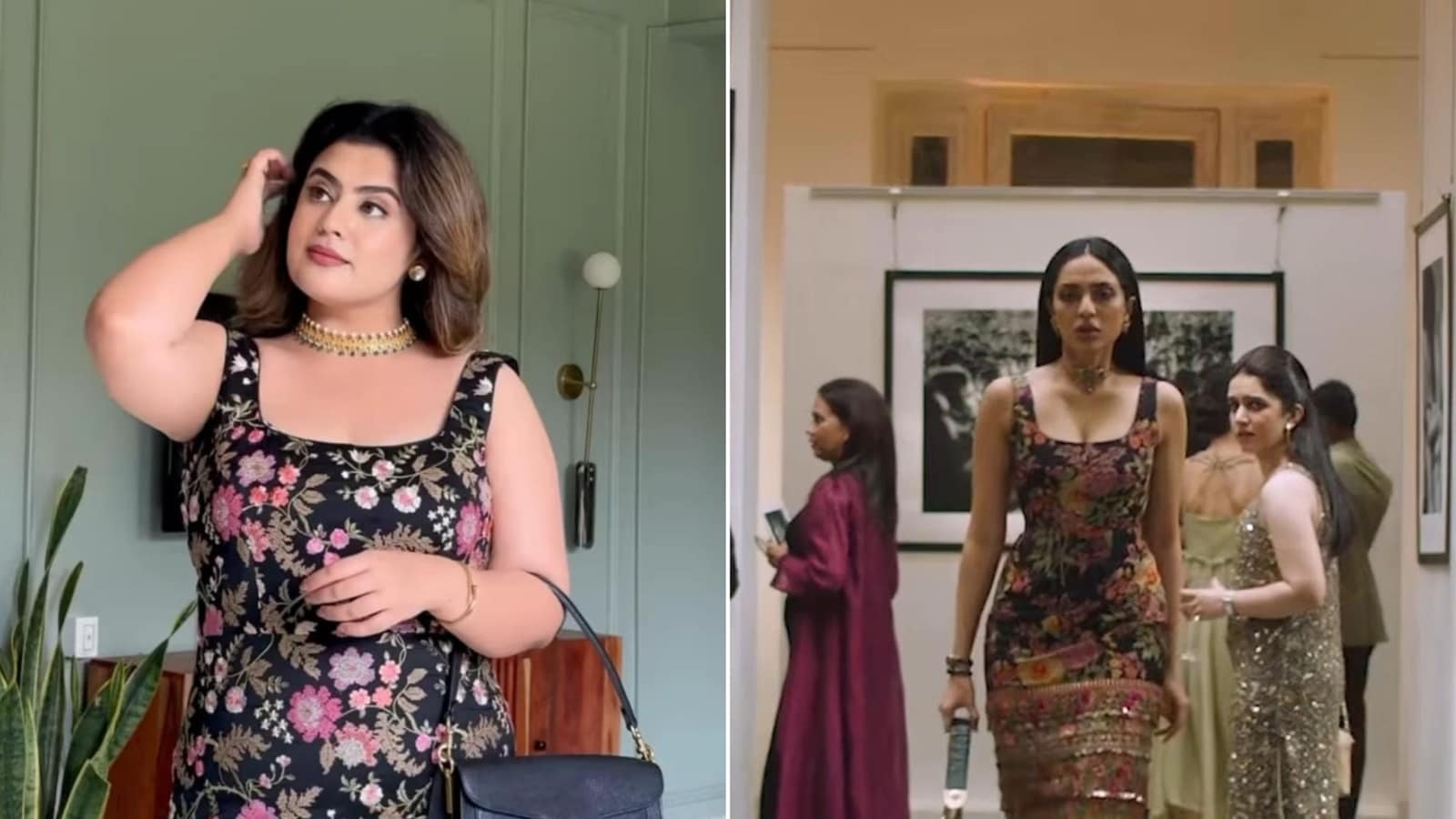 Influencer recreates Sobhita Dhulipala's Sabyasachi dress. Watch