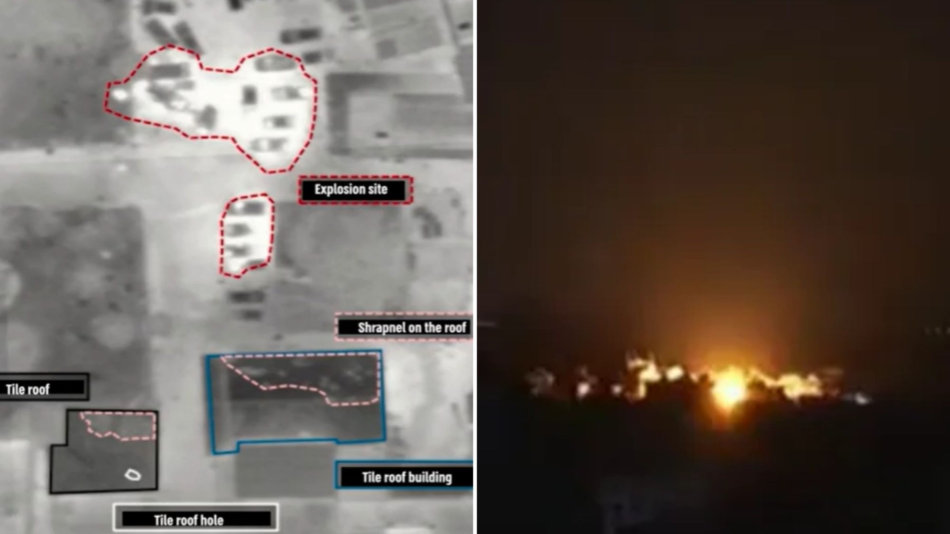 Israel releases drone footage & wiretapped call that ‘PROVE’ rocket from Gaza caused hospital explosion 'killing 500'