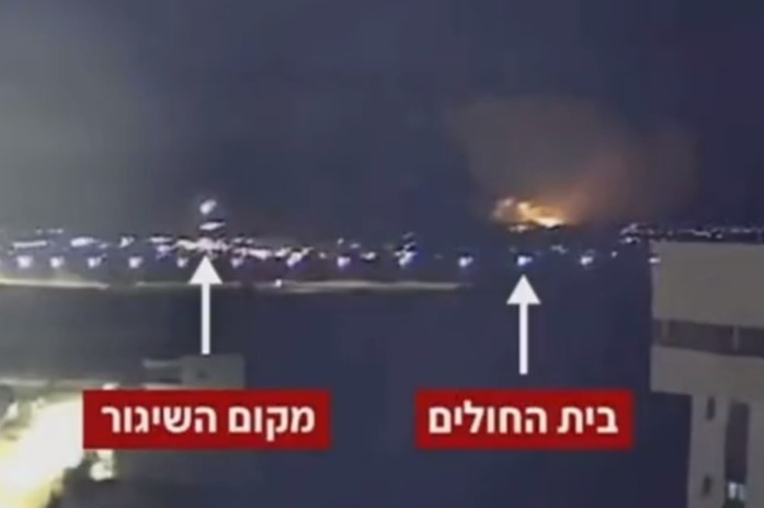 Israeli TV shows ‘rockets fired from GAZA over hospital’ before blast ‘kills 500’ in latest 'proof' of misfired missile