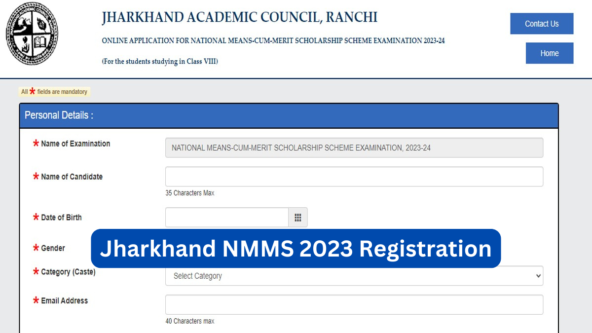 Jharkhand NMMS 2023