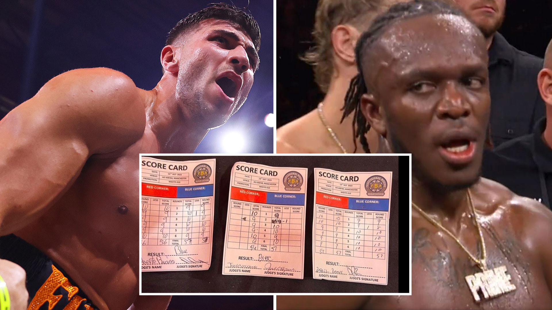 KSI vs Tommy Fury scorecards revealed showing WRONG result was announced as fans blast 'fishy situation'