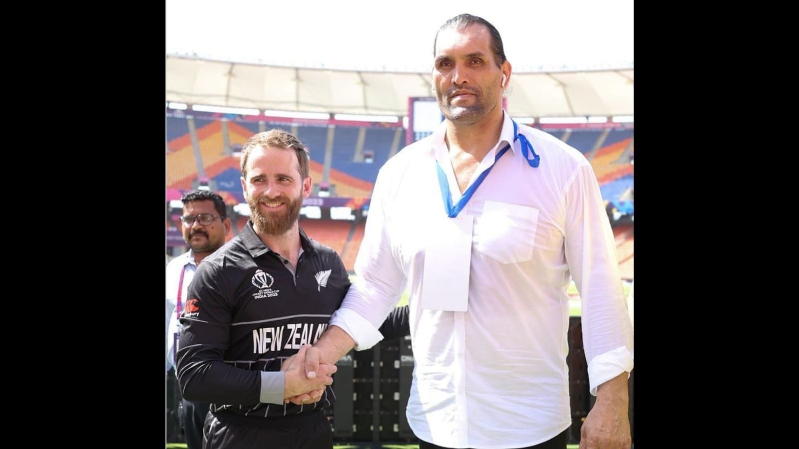 Kane Williamson adds hilarious twist to post about meeting The Great Khali