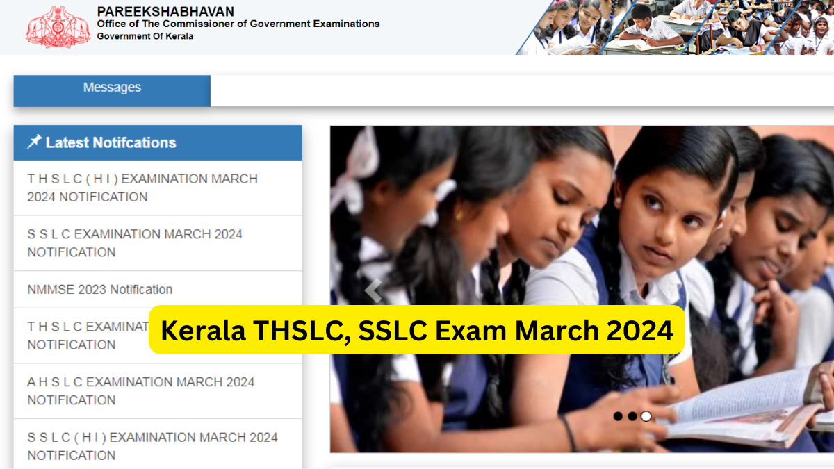 Kerala THSLC, SSLC March 2024