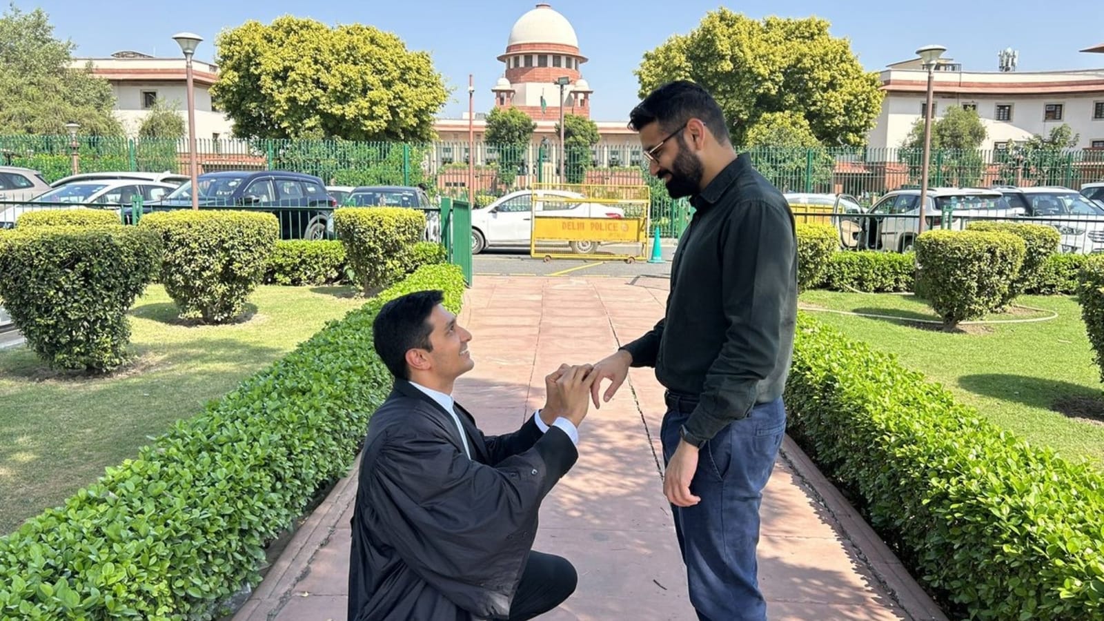 Lawyer proposes to his partner after SC’s judgement on same-sex marriage