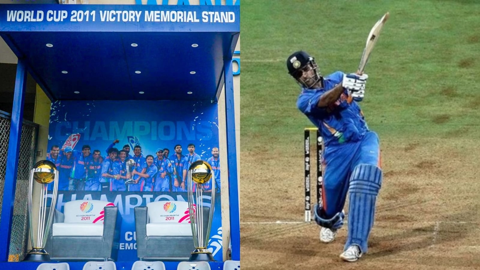 MS Dhoni’s 2011 World Cup winning six eternalised at Mumbai’s Wankhede stadium