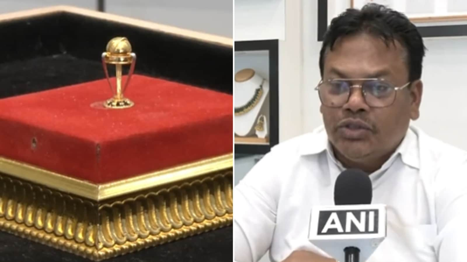 Man in Gujarat creates mini cricket World Cup trophy in gold, wants to gift it to Rohit Sharma