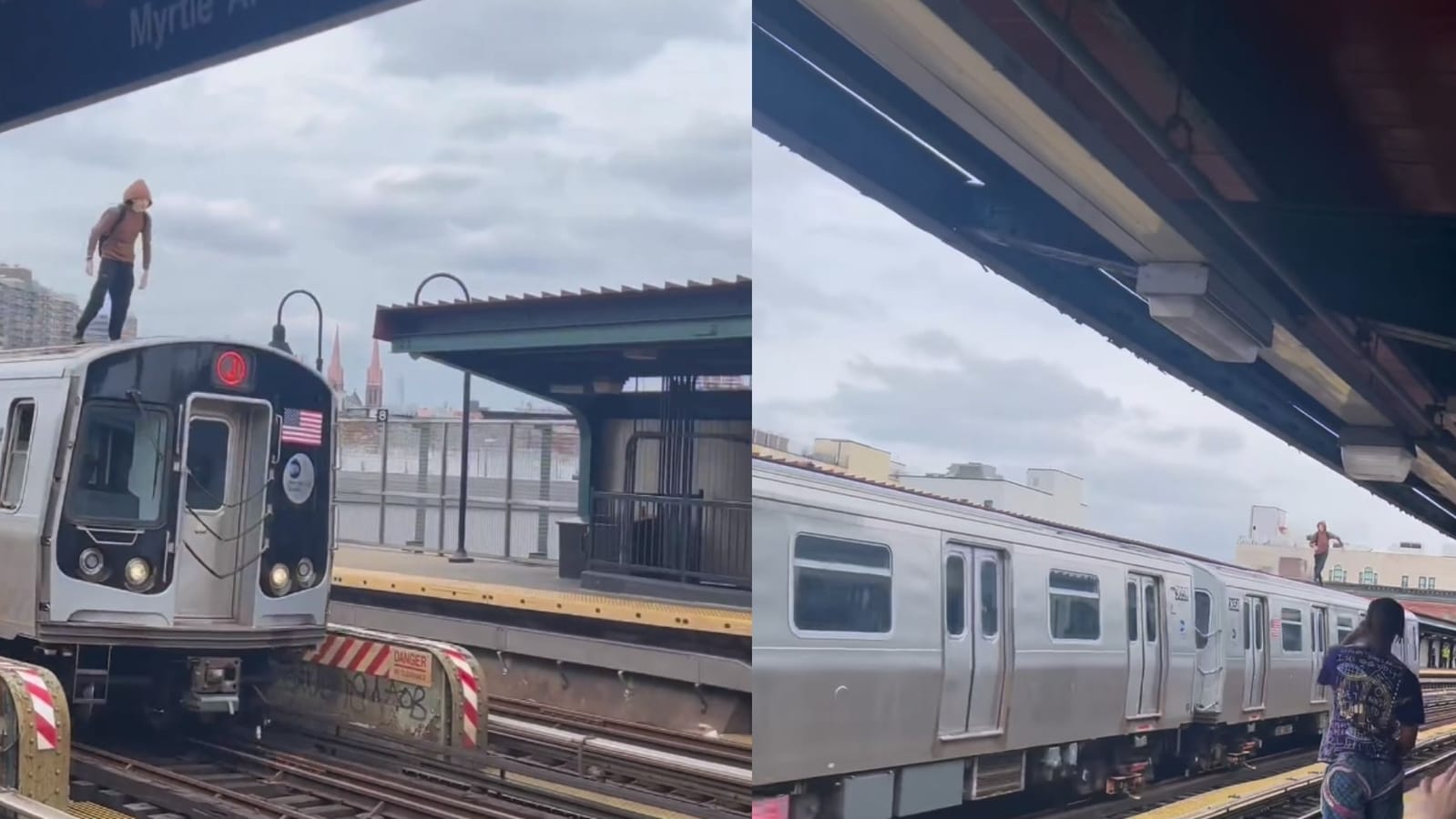 Man stands on roof of moving train in New York, hair-raising video goes viral