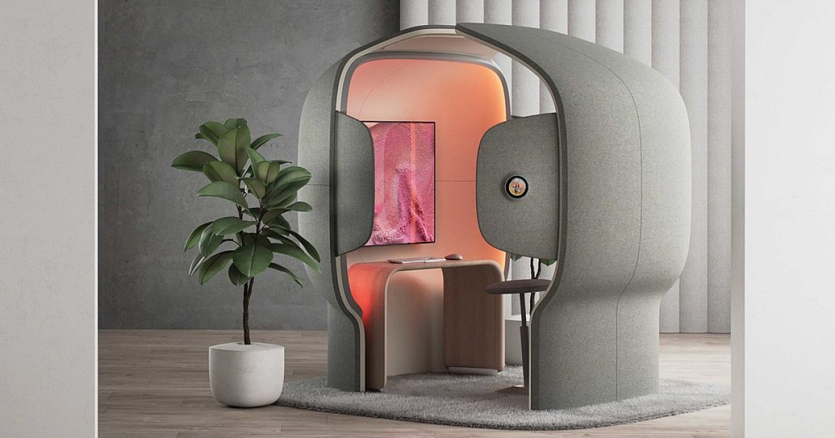 Microsoft’s Flowspace Pod is the modern cubicle for the hybrid office