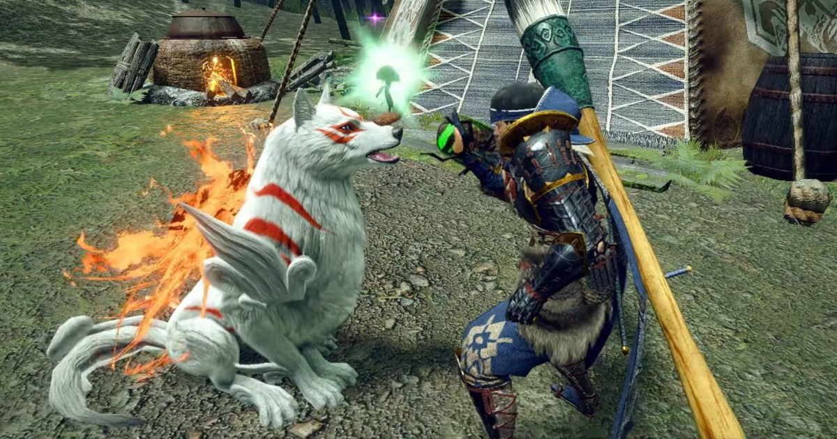 Monster Hunter Rise is getting a surprise Okami crossover