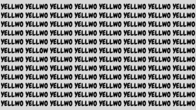 Only 2% can spot the hidden word Yellow