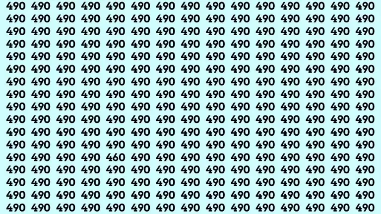 Only a genius mind can find the number 460 in 60 seconds