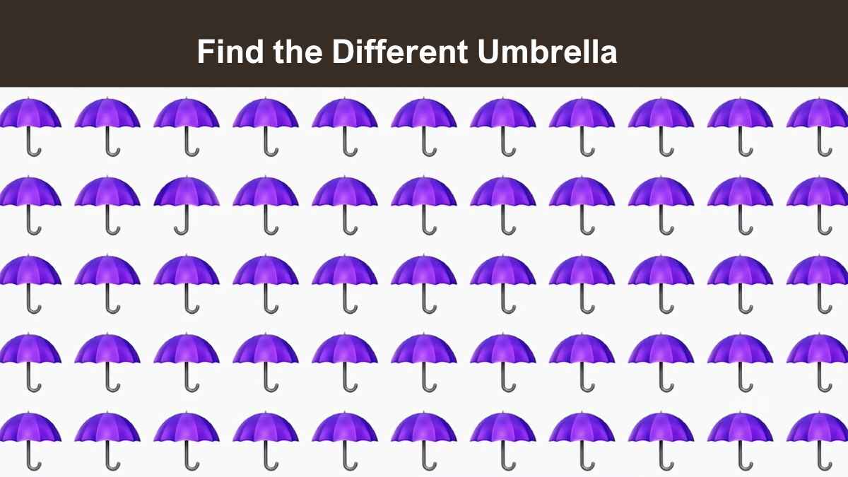 Find the different umbrella