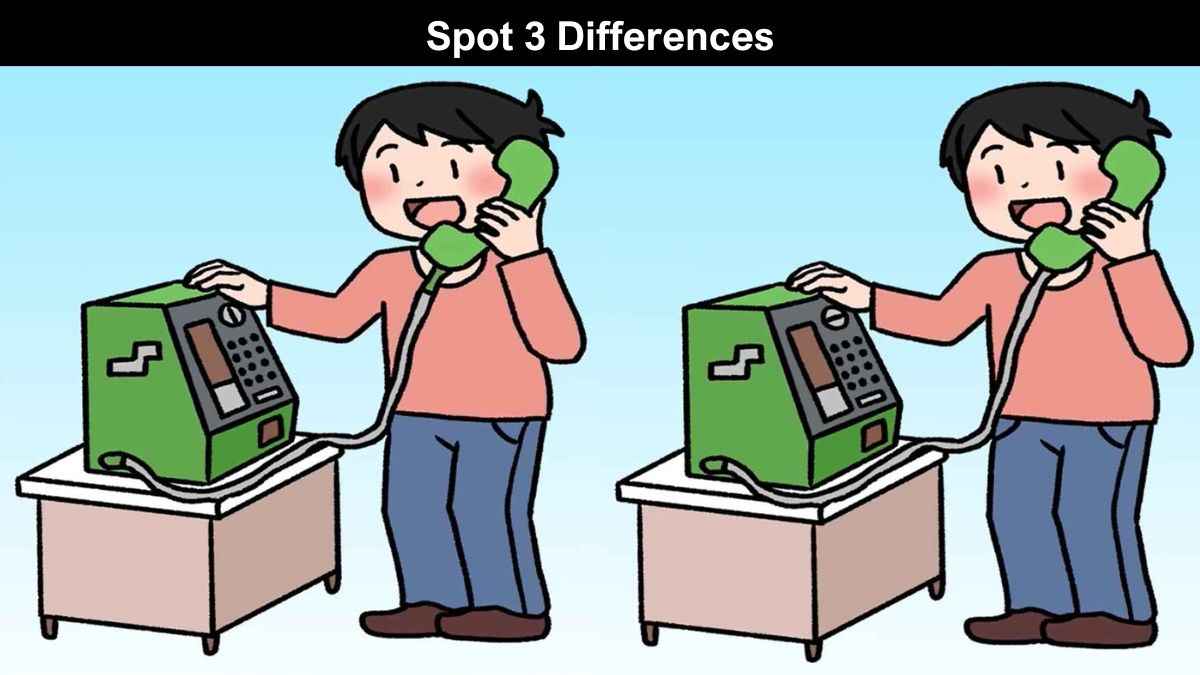 Spot 3 Differences in 11 Seconds