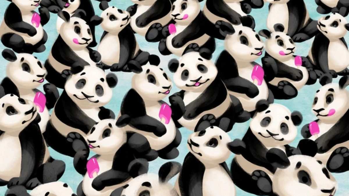 Can You Spot a Penguin Hidden Among the Pandas in Picture within 7 Secs?