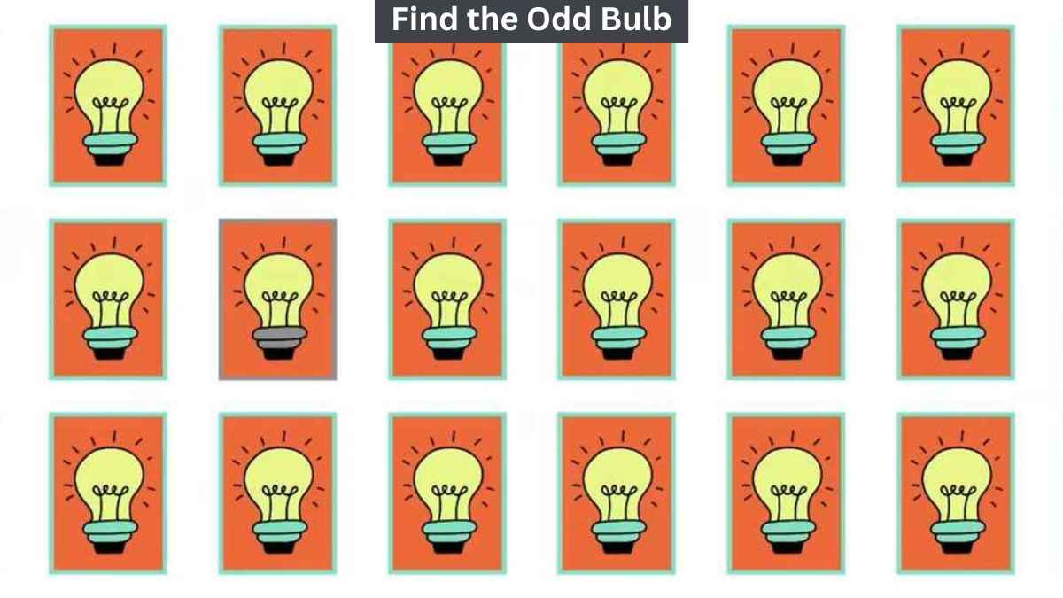 Find Odd Bulb in 3 Seconds