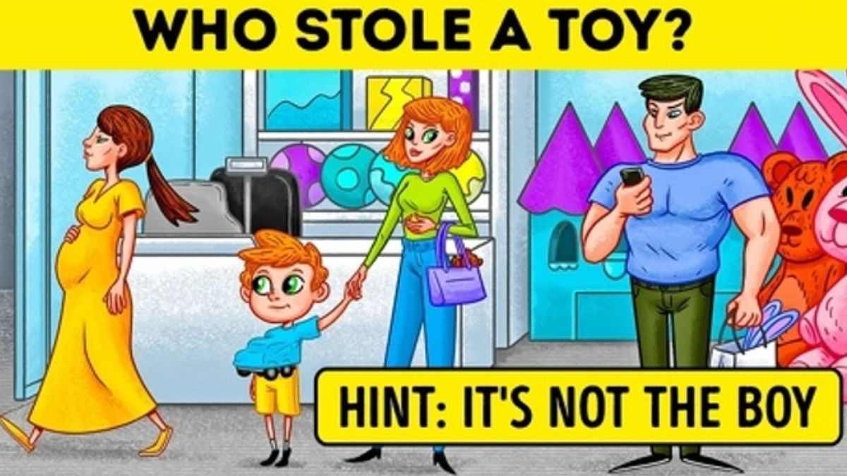 Only True Detectives Can Spot Who Stole the Toy in Store Picture within 15 secs!