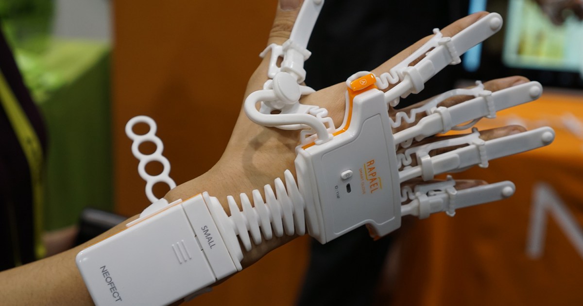 Rapael exoskeleton hand and gaming system is designed for rehabilitation