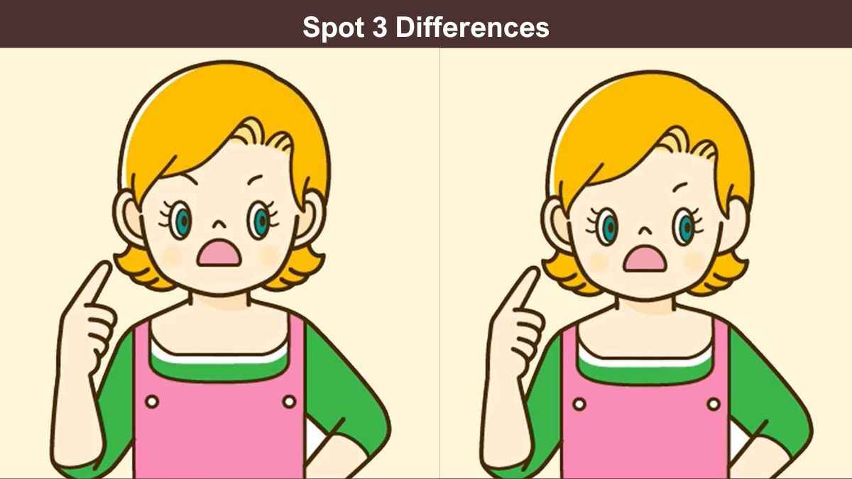 Spot 3 Differences in 9 Seconds