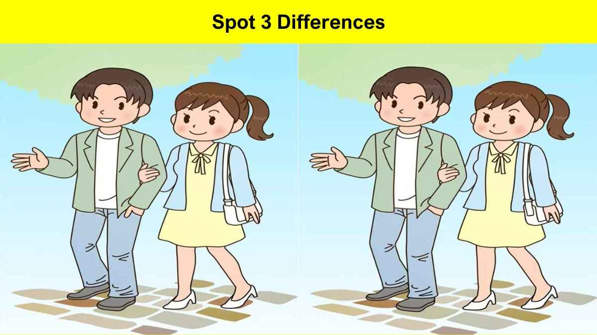 Spot 3 Differences in 9 Seconds