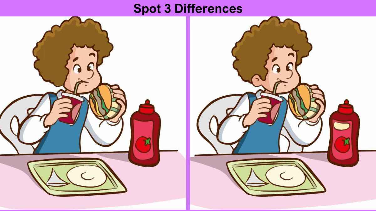 Spot 3 Differences in 8 Seconds