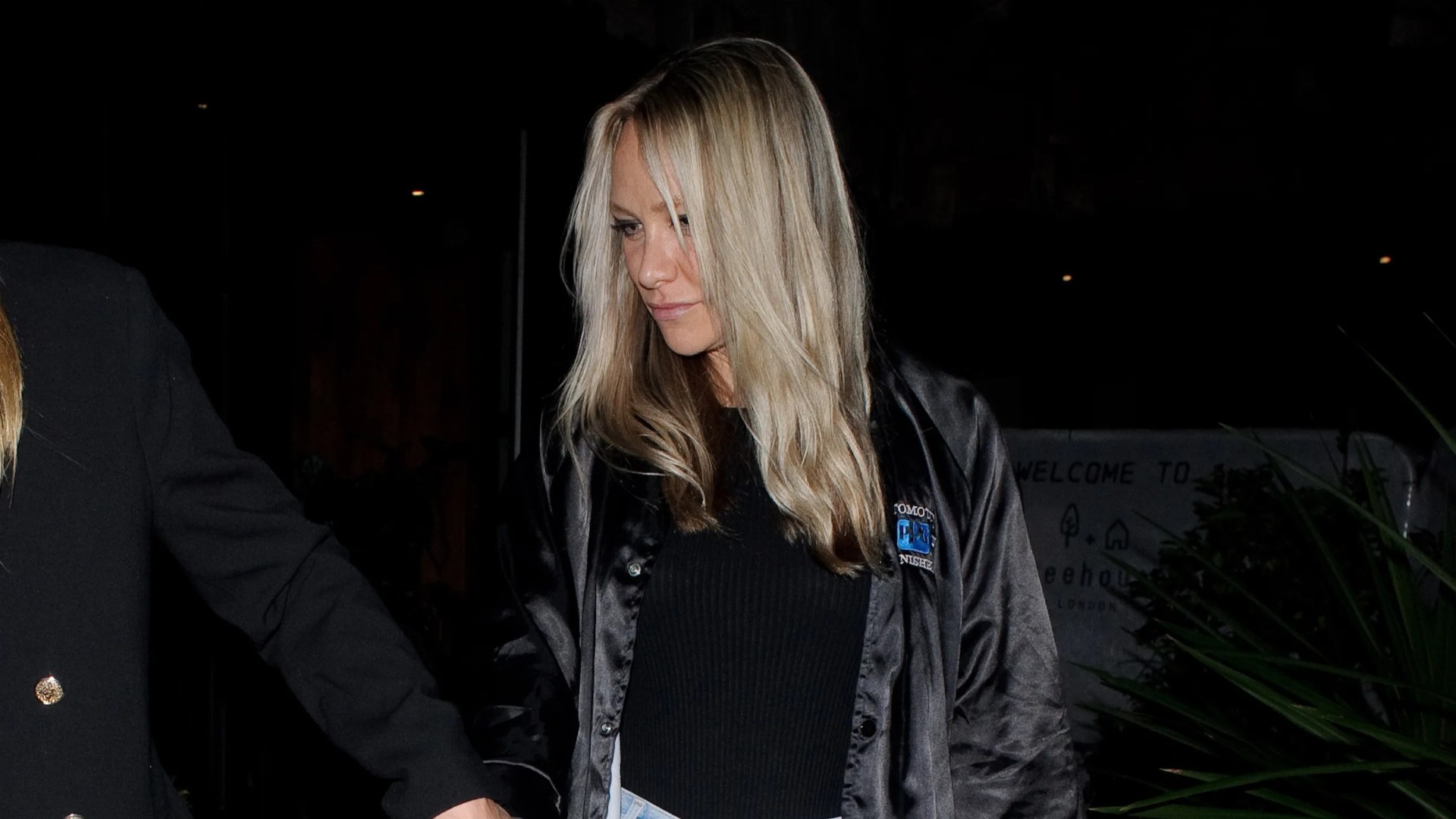 Stony-faced Chloe Madeley ditches wedding ring on night out after husband James Haskell seen chatting to mystery blonde