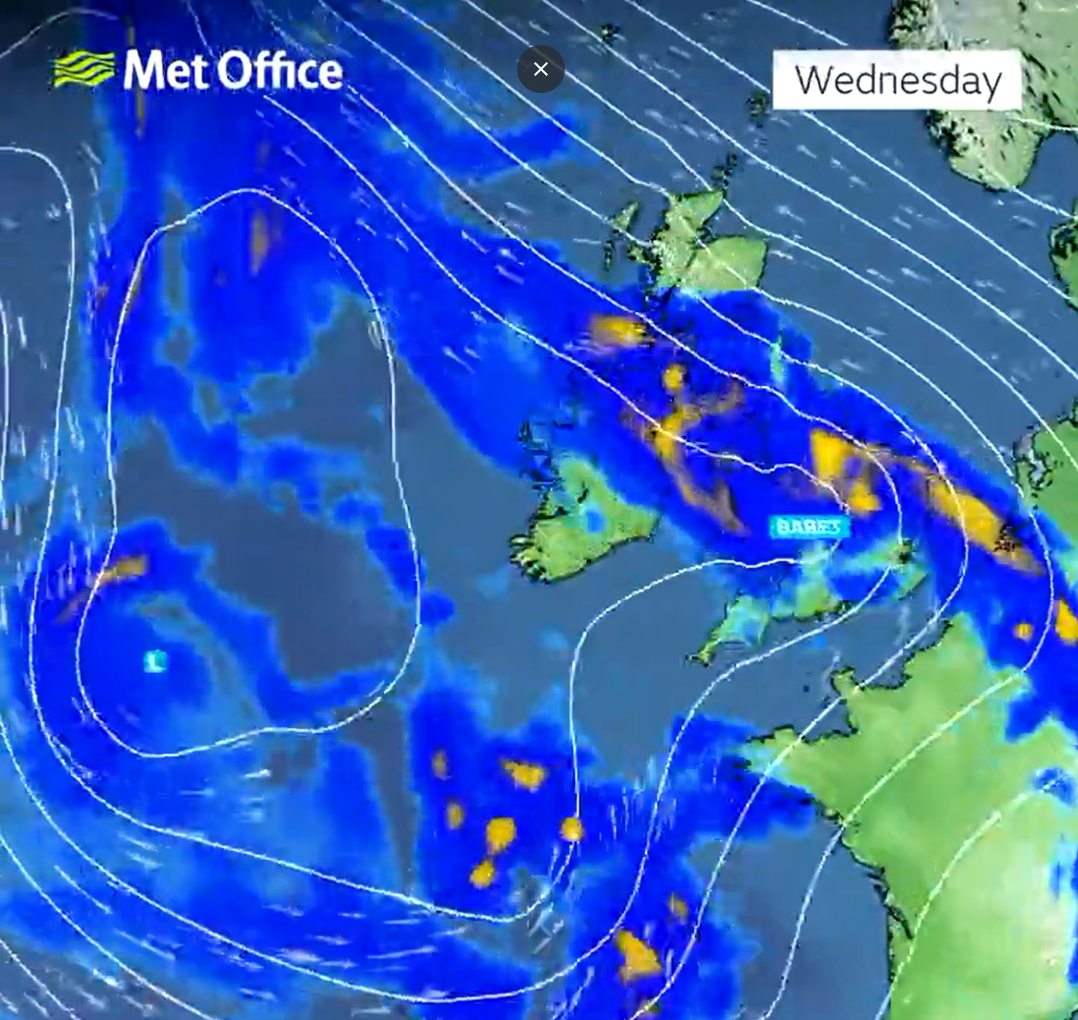 UK weather: Storm Babet to hit Britain as Met Office warns of 'extremely heavy rain' and temperatures plummet to -2C