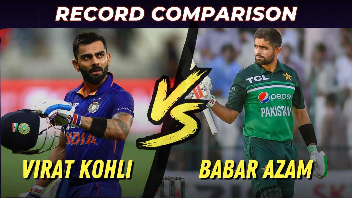 Get here all the details of Virat Kohli vs Babar Azam in ODI World Cup Matches