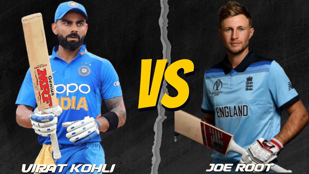 Get here all the details of Virat Kohli vs Joe Root in ODI World Cup Matches