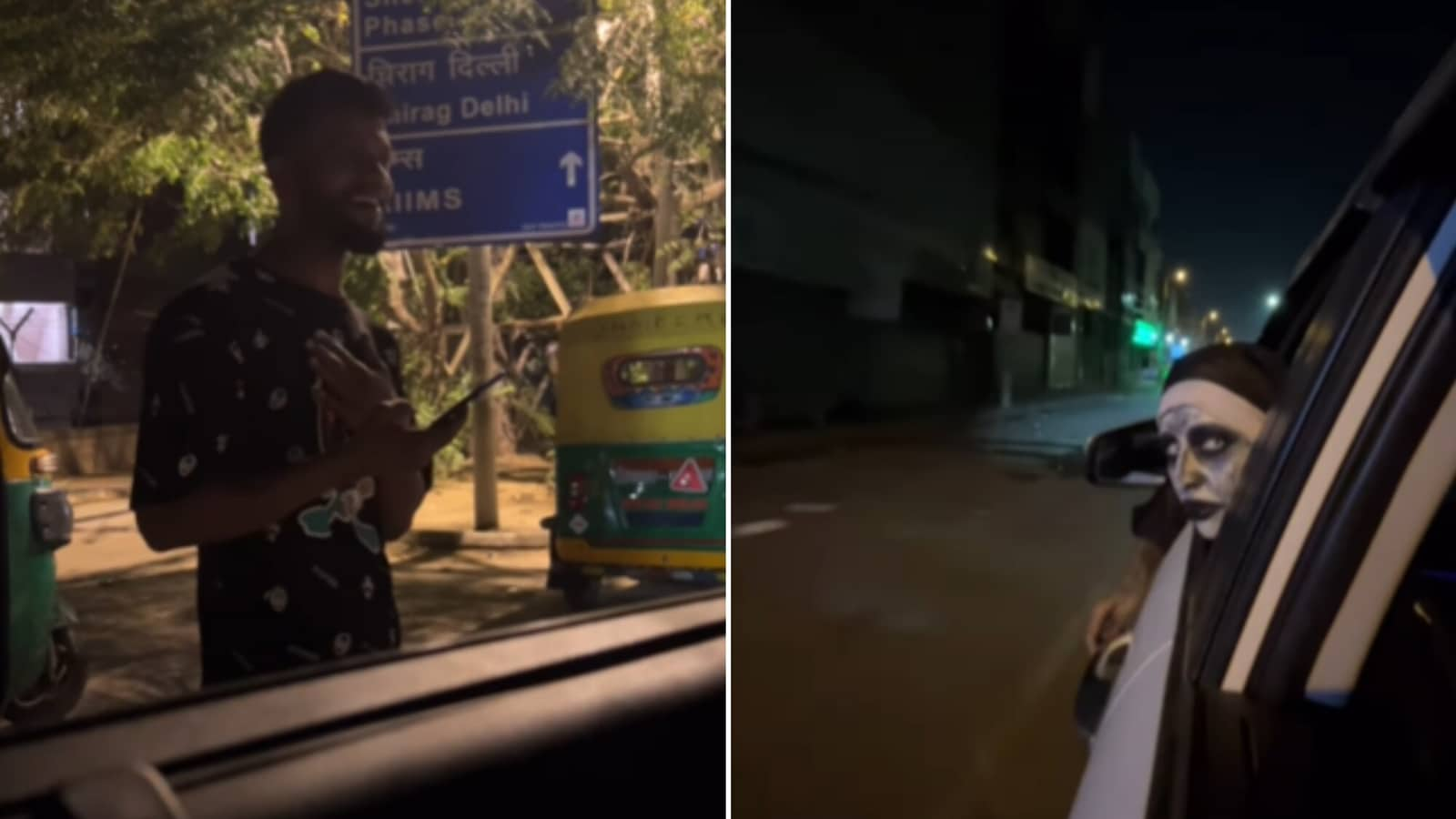 Woman dressed as Demon Nun roams around Delhi to prank people. Watch