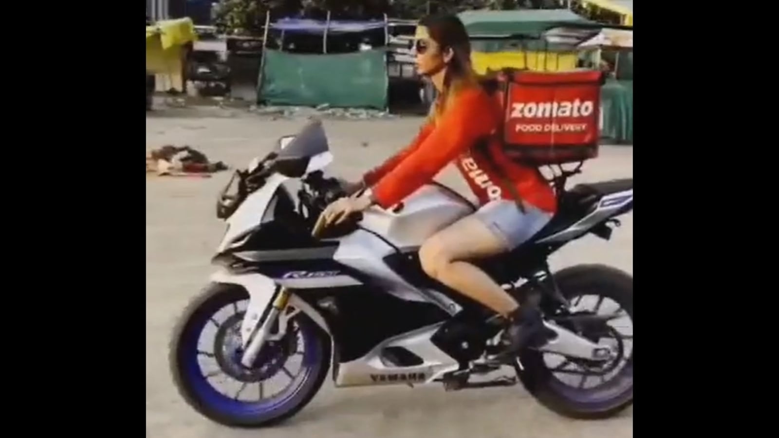 Woman rides bike dressed as Zomato delivery agent, CEO Deepinder Goyal responds