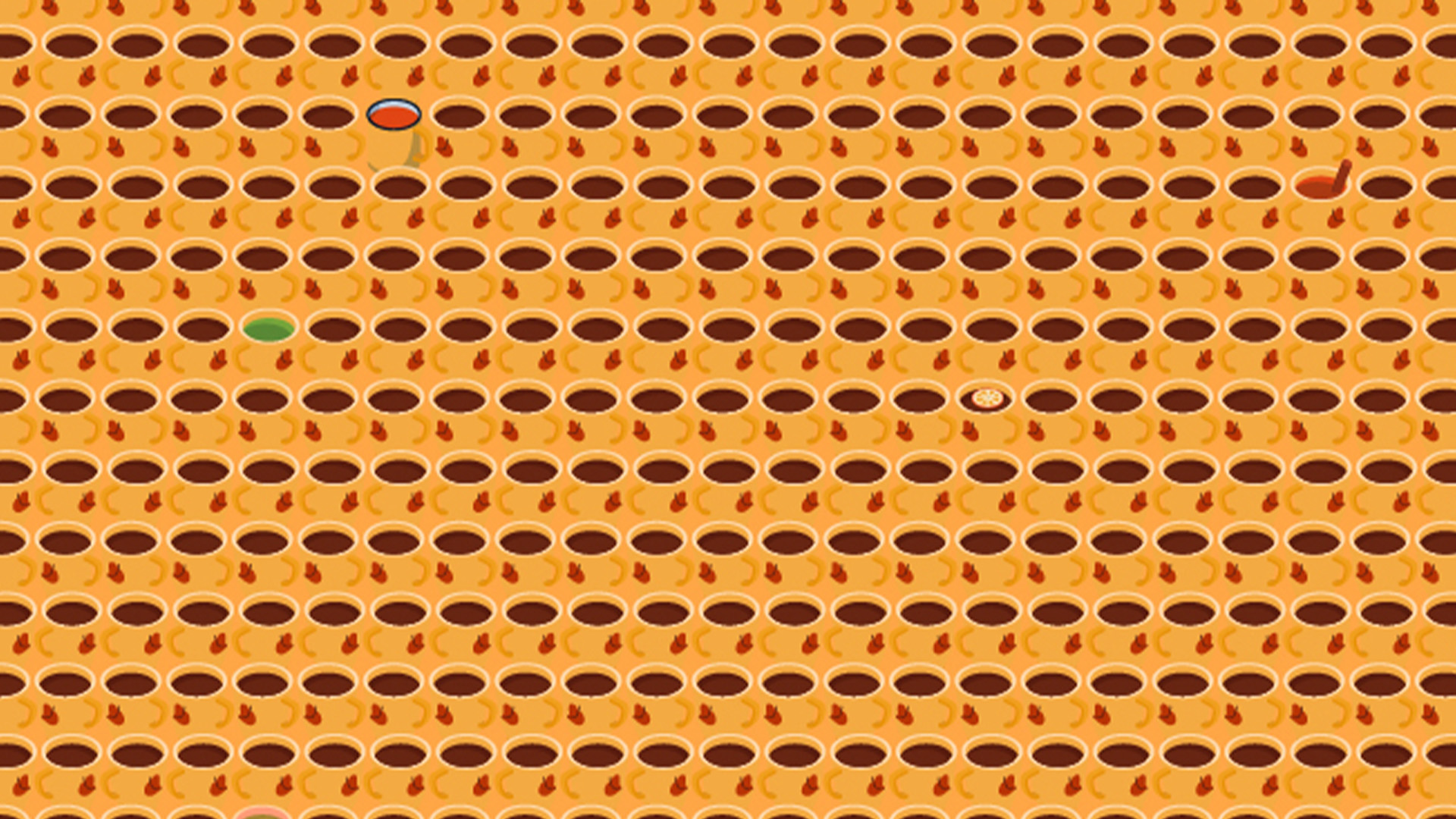 You have 20/20 vision if you can see 6 odd drinks among pumpkin spice lattes in optical illusion in less than 10 seconds