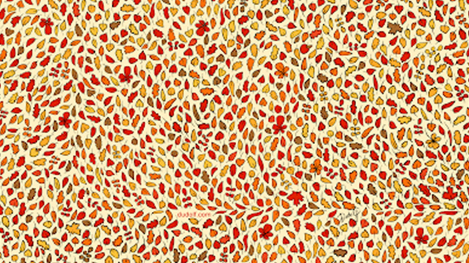 You have 20/20 vision if you can spot four apples hidden among the fall leaves in less than 10 seconds