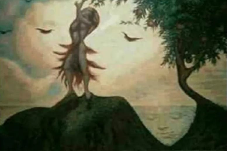 You have 20/20 vision if you spot the FIVE hidden faces in this illusion …it could reveal a lot about your personality