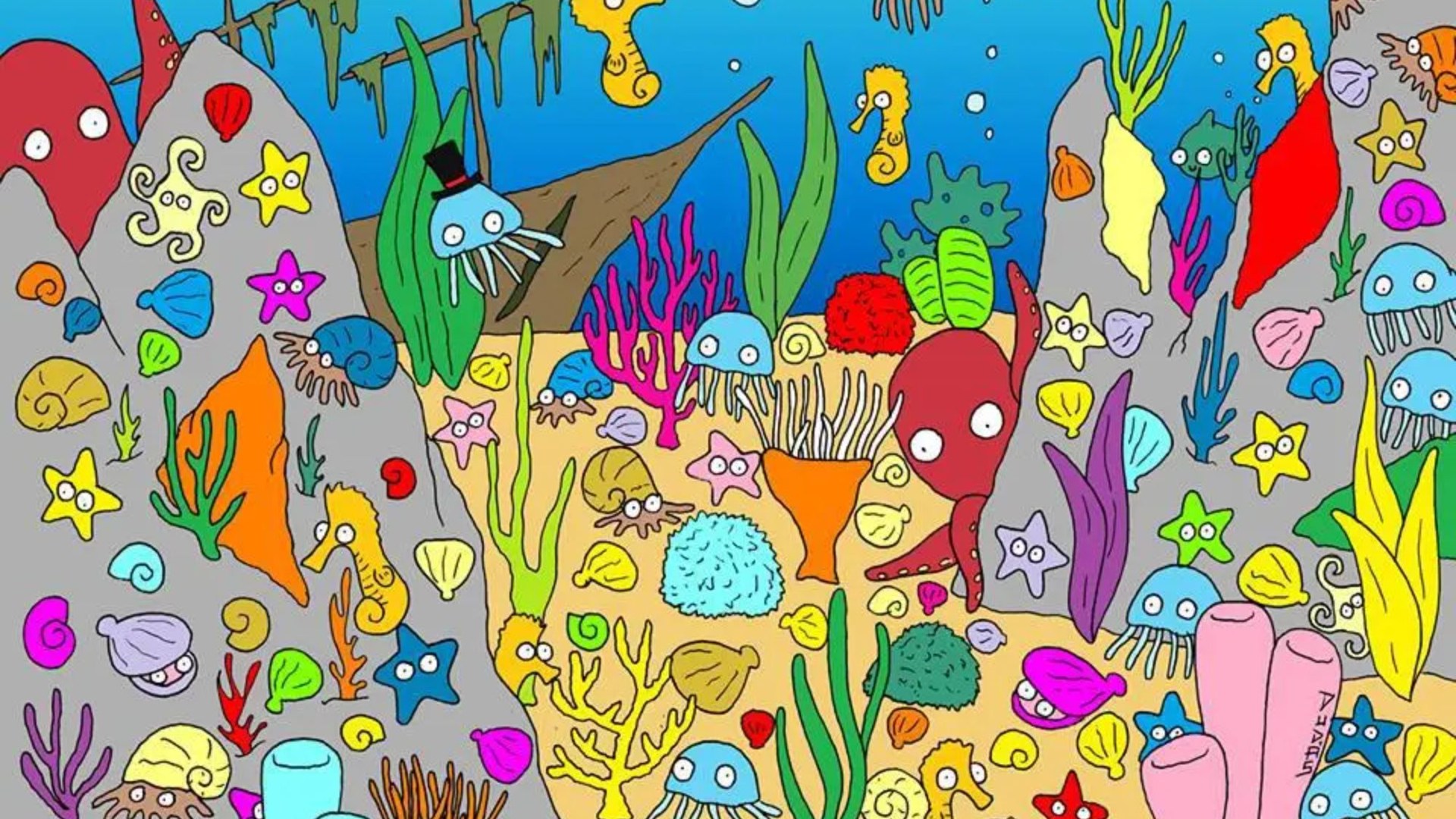 You just might have a very high IQ if you can spot the fish in the colourful seabed in under 10 seconds