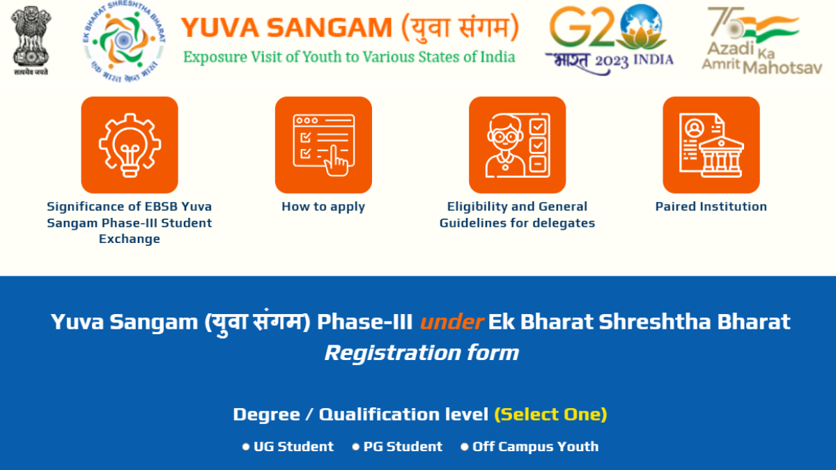 Yuva Sangam Phase 3 Registrations 2023