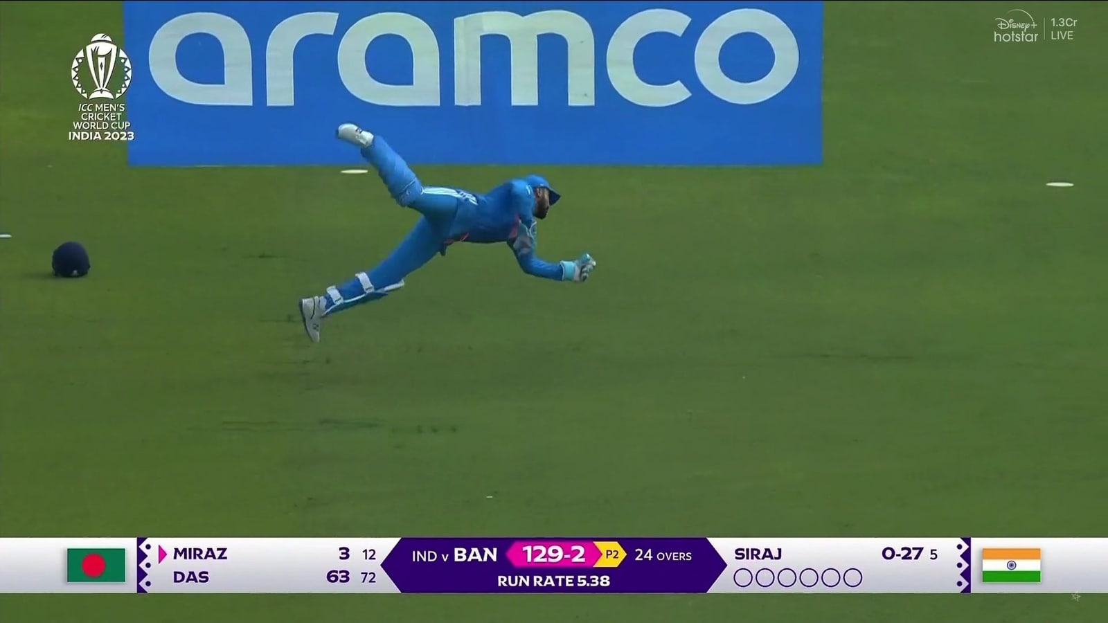 ‘Bro can fly’: People can’t get over KL Rahul’s one-handed catch of Mehidy Hasan Miraz