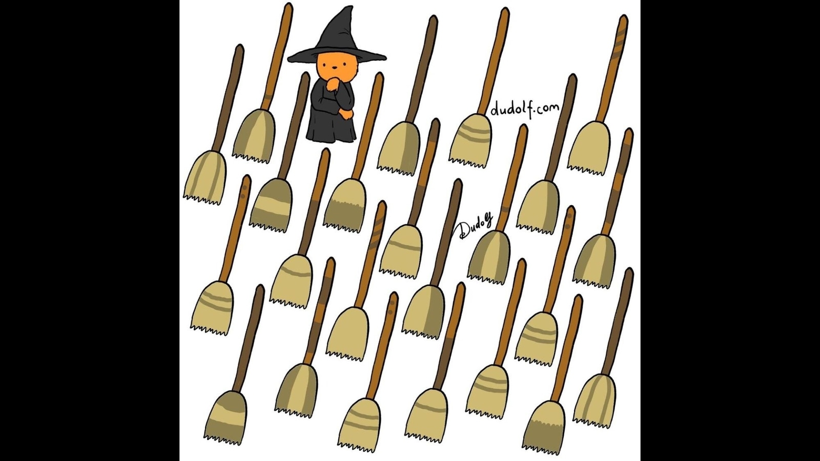 Are you good at puzzles? Help this witch find her broom in this brain teaser