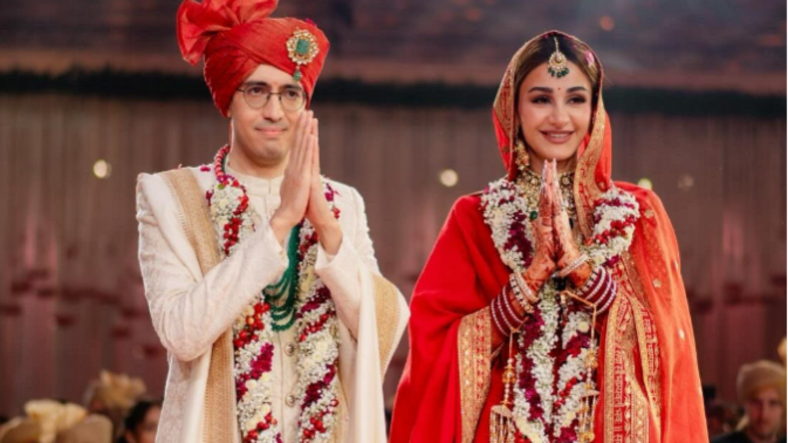 Billionaire banker Uday Kotak's son Jay marries ex Miss India Aditi Arya. See pic