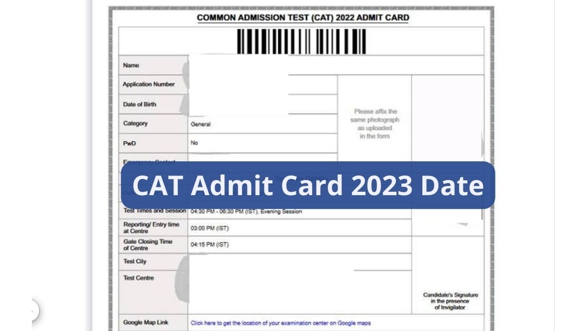 CAT Admit Card 2023 Date