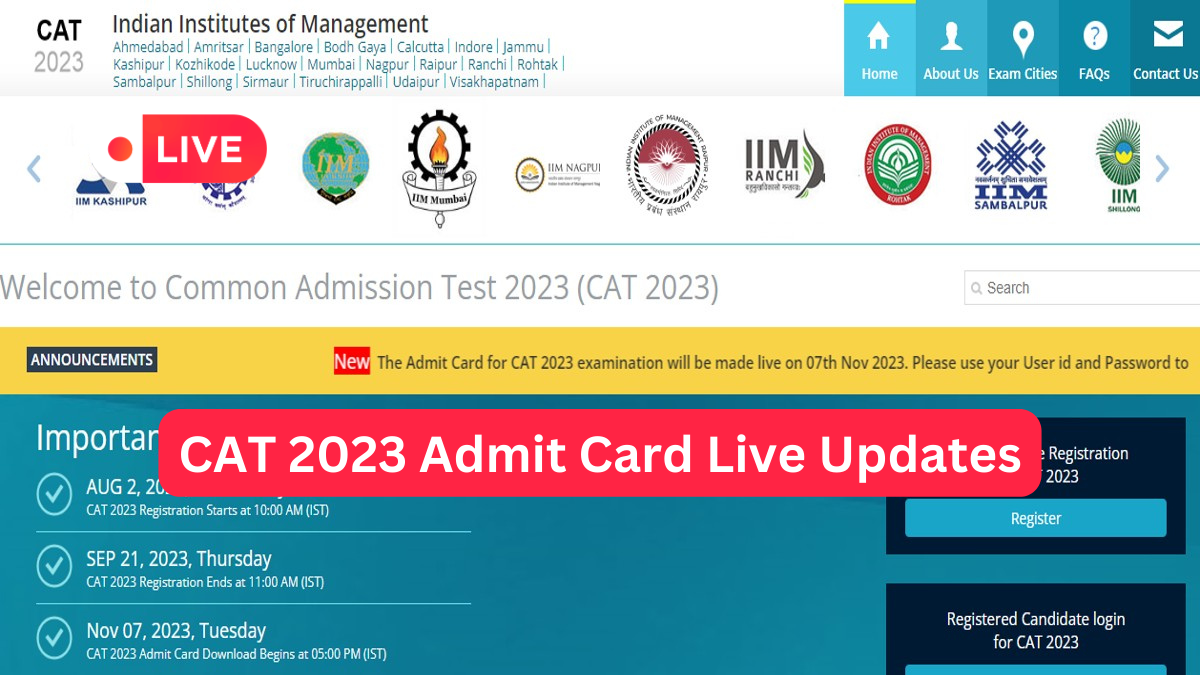 CAT 2023 Admit Card Download Link to Be Active Tomorrow, Get Latest Updates Here