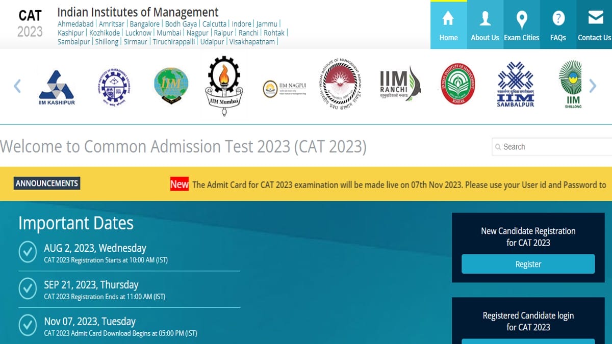 CAT Admit Card 2023