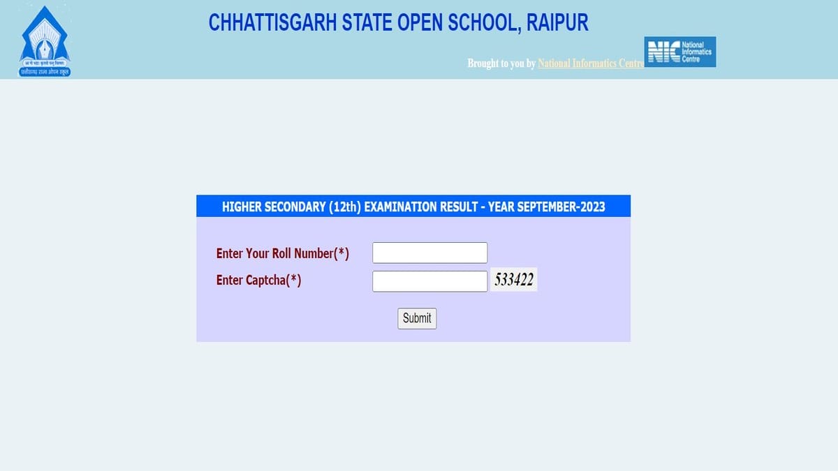 CGSOS 10th, 12th Result 2023 Declared for Sept-Oct Exam