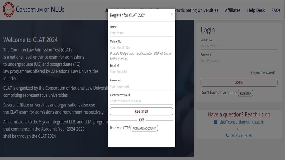 CLAT 2024 Registration Ends in 3 Days