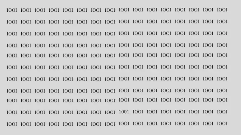 Did you find the number 1001 in 9 seconds in this optical illusion?