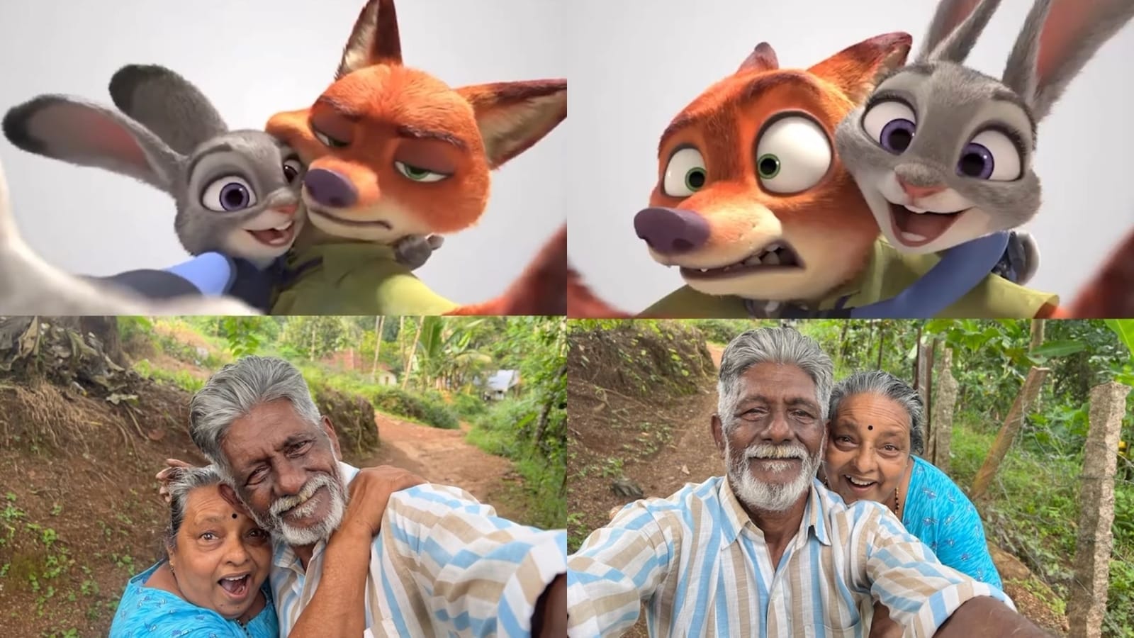 Elderly couple recreating Zootopia scenes is all about love