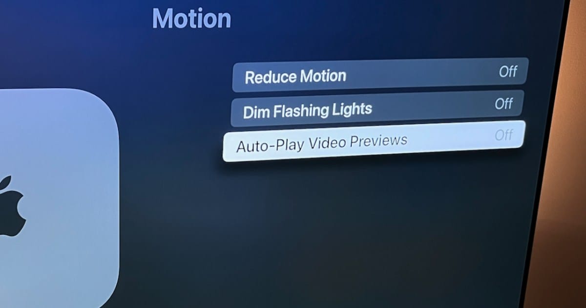 How to turn off the Apple TV app’s auto-play previews on an Apple TV