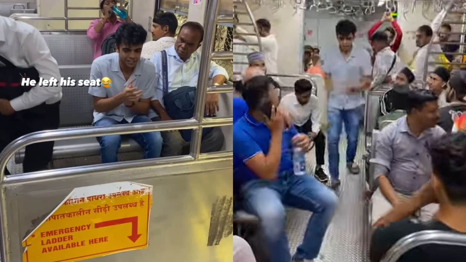 Man turns Mumbai local into stage, sings popular Indian ad jingles