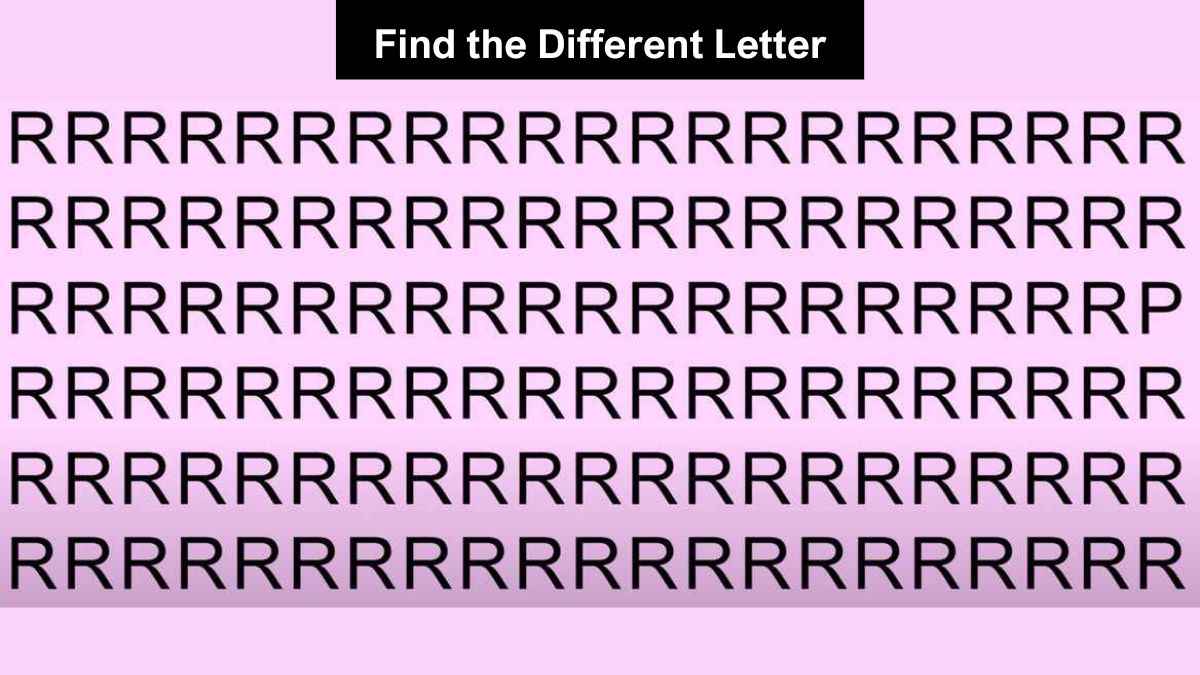 Find P among R’s