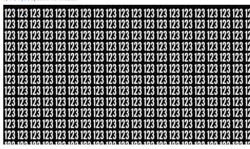 Optical IQ Test: Try to get the hidden number 128 in this optical illusion